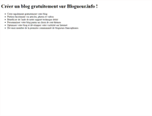 Tablet Screenshot of blogueur.info